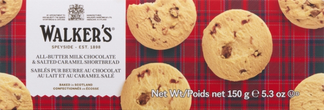 Salted Caramel and Milk Chocolate Chunk Shortbread