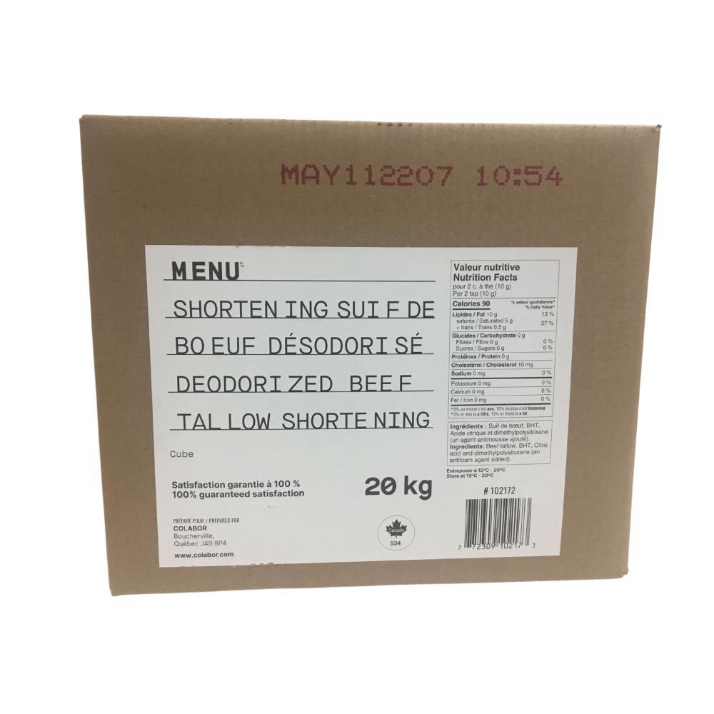 Deodorized Frying Shortening Beef Cube