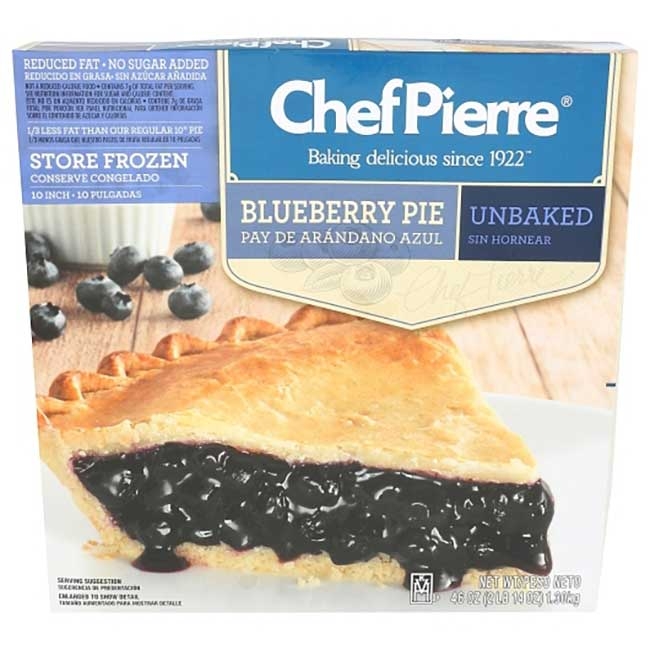 10 in No Sugar Added Blueberry Pie