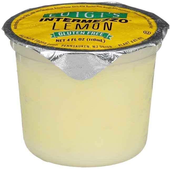 Lemon Intermezzo Italian Ice Cup