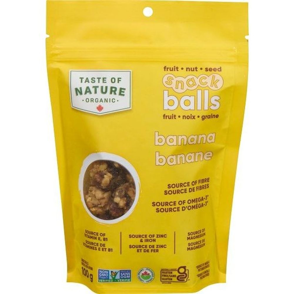 Organic Banana Snack Balls