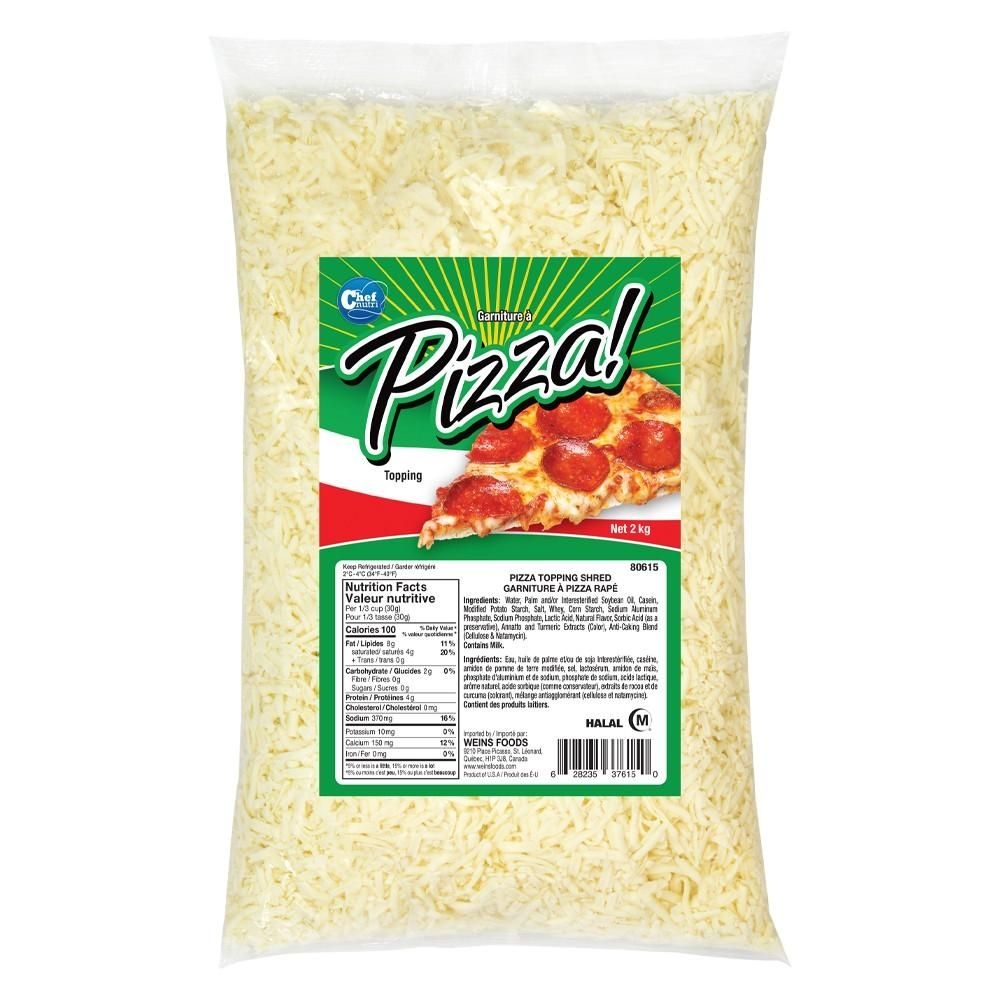 Shredded Mozzarella Style Pizza Topping