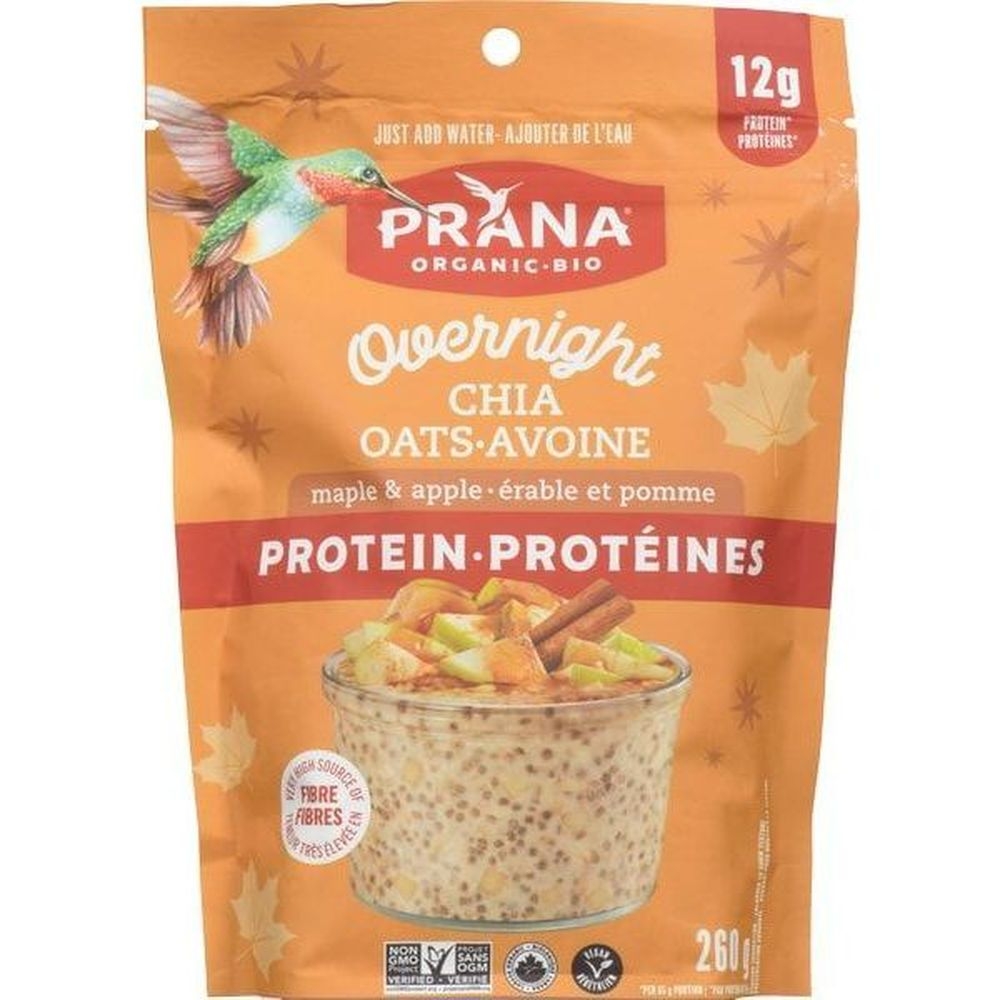 Organic Overnight Chia Oats with Protein Maple and Apple