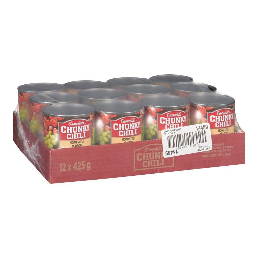 Campbell's Soupe Chili Maison Épaisse, 425 G -- 12 Par Boîte